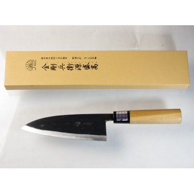 Photo3: Kitchen Knives (Aogami #2 Series) Deba 165mm /Moritaka Hamono /double bevel