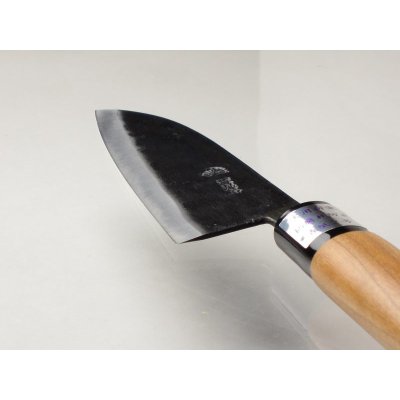 Photo3: Kitchen Knives (Aogami #2 Series) Small Santoku 130mm/Moritaka Hamono /double bevel