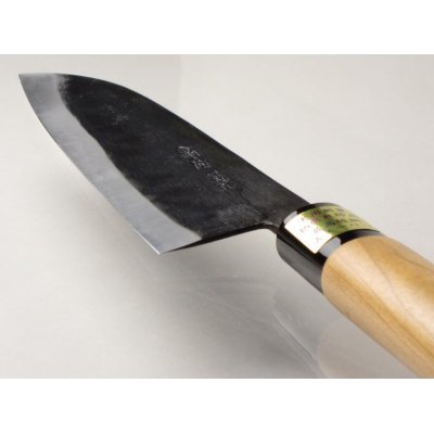 Photo3: Kitchen Knives (Aogami Super Series) Santoku 170mm /Moritaka Hamono /double bevel