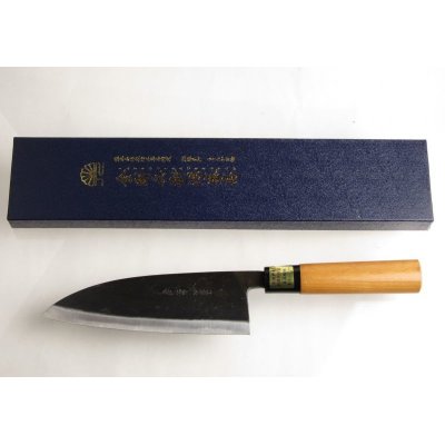Photo4: Kitchen Knives (Aogami Super Series) Deba 180mm /Moritaka Hamono /double bevel