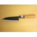 Photo2: Kitchen Knives (Aogami #2 Series) Small Santoku 130mm/Moritaka Hamono /double bevel (2)