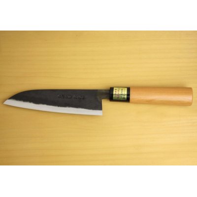 Photo2: Kitchen Knives (Aogami Super Series) Santoku 150mm /Moritaka Hamono /double bevel