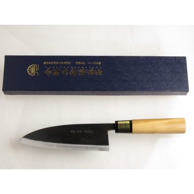 Photo4: Kitchen Knives (Aogami Super Series) Deba 165mm /Moritaka Hamono /double bevel