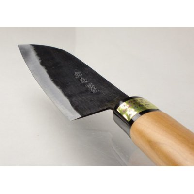 Photo3: Kitchen Knives (Aogami Super Series) Santoku 150mm /Moritaka Hamono /double bevel