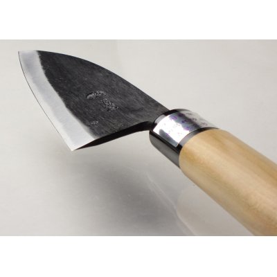 Photo4: Kitchen Knives (Aogami #2 Series) Kodeba 110mm/Moritaka Hamono /double bevel