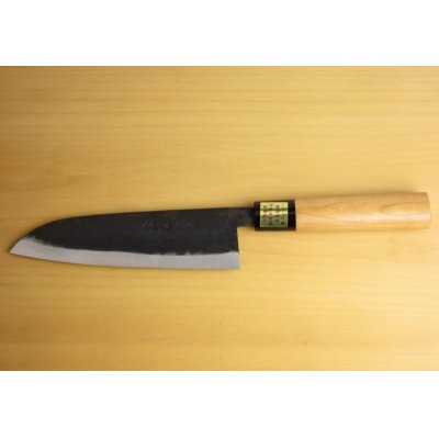 Photo2: Kitchen Knives (Aogami Super Series) Santoku 170mm /Moritaka Hamono /double bevel