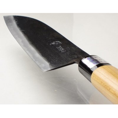 Photo4: Kitchen Knives (Aogami #2 Series) Santoku 170mm/Moritaka Hamono /double bevel