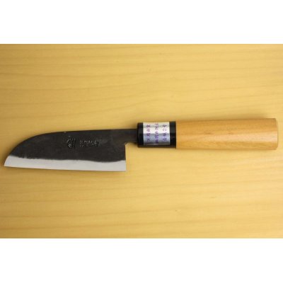 Photo2: Kitchen Knives (Aogami #2 Series) Kawamuki 95mm/Moritaka Hamono /double bevel /EK-095
