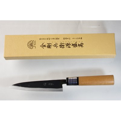 Photo4: Kitchen Knives (Aogami #2 Series) Petit 130mm /Moritaka Hamono /double bevel