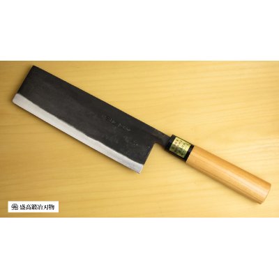 Photo3: Kitchen Knives (Aogami Super Series) Nakiri 180mm /Moritaka Hamono /double bevel