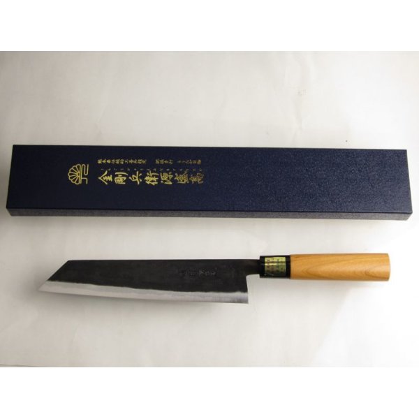 Photo4: Kitchen Knives (Aogami Super Series) Kiritsuke 210mm/Moritaka Hamono /double bevel (4)