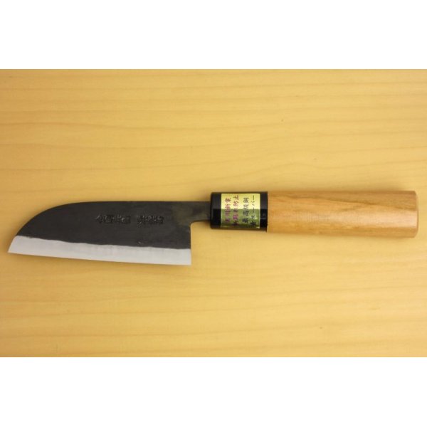 Photo2: Kitchen Knives (Aogami Super Series) Kawamuki 95mm/Moritaka Hamono /double bevel (2)